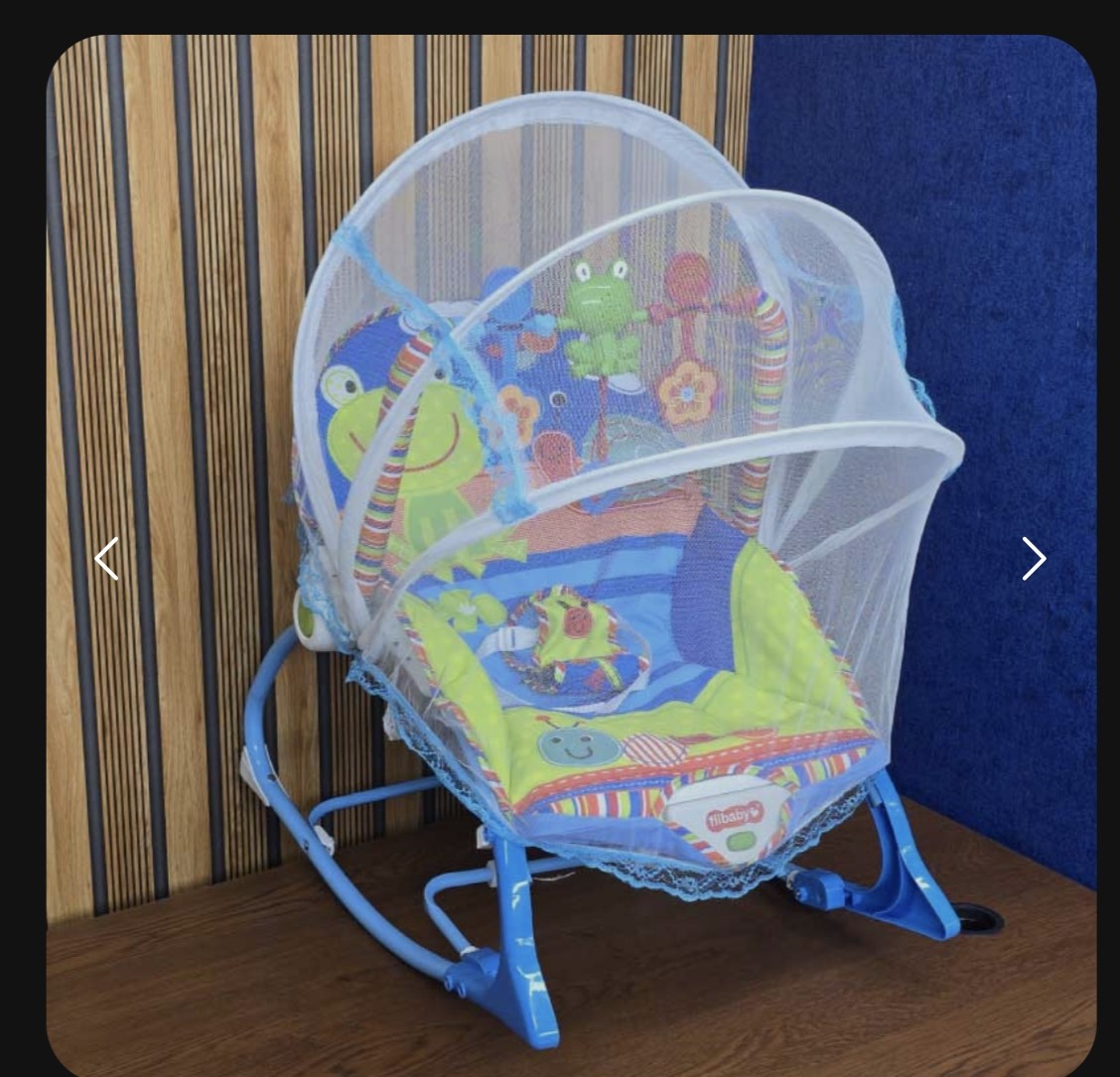 Tiibaby Baby Rocking Chair with Mosquito Net